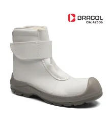 BOTA FRIGORIFICA BRANCA ALASKA VELCRO MICROFIBRA B/COMPOSITE + PU BD 4066BDVM1600LL CA 42306 - BRACOL