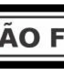 PLACA NAO FUME 5X25 CM - SINALIZE