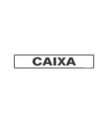 PLACA CAIXA 5X25 CM - SINALIZE