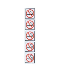 PLACA PROIBIDO FUMAR 5X25 CM - SINALIZE