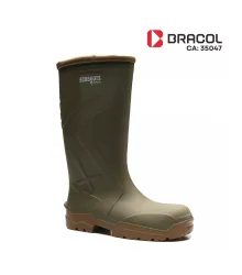 BOTA ECOBOOTS POLYTECH PU CANO LONGO VERDE SL BEGE S/B 91BPUL600PL - CA 35047 - BRACOL