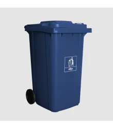 COLETORA 240L. C/PEDAL E RODAS (MOD. EUROPEU) AZUL - NOBRE