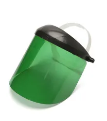 PROTETOR FACIAL COM LAMINA VERDE