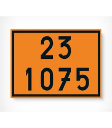 PLACA NUMEROLOGIA 23 1075 - GPL, GÁS DE COZINHA - SILKSTAR