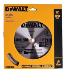 LAMINA SERRA ESQ.10 100 DENTES ALUMINIO - DEWALT - DWA03220
