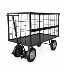 CARRINHO PLATAFORMA COM GRADE MÓVEL 400KG - EQUINOX AMAZON