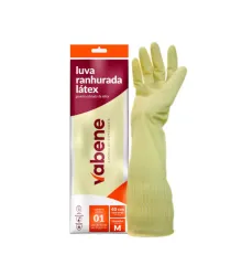 LUVA RANHADURA LÁTEX MÉDIA CANO LONGO - CA 50873 - VABENE