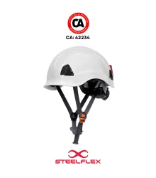CAPACETE FALCON P/ ALTURA CLASSE B BRANCO - CA 42234 - STEELFLEX