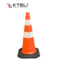 CONE OBRA C/ BASE DE BORRACHA TIPO II - KTELI