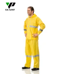 CONJUNTO NYLON COM REFLETIVO - MOD. SEGURANCA (AMARELO OURO) - CA 42187 / 42186 - PANTANEIRO