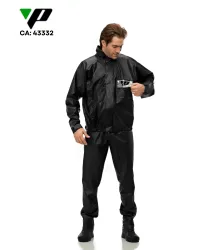 CONJUNTO PVC TORNADO COM GOLA E BOLSO EXTERNO CHUVA - CA 43332 / 43406 - PANTANEIRO