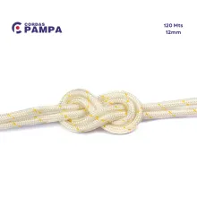 CORDA DE SEGURANÇA 12MM POLIAMIDA NR18 120M - CORDAS PAMPA