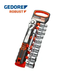 JOGO SOQUETE SEXTAVADO 1/2 11 PC - D26 - 11 B - ROBUST