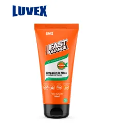 SABONETE DESENGRAXANTE ESFOLIANTE LIMPA MÃOS FAST ORANGE 200ML - LUVEX