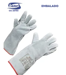 LUVA DE RASPA FORRADA HEAT PUNHO 20 CM - CA 28750 - ZANEL