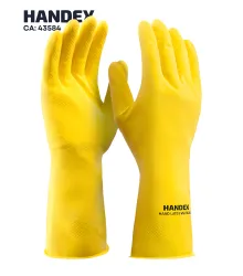 LUVA HAND LÁTEX MULTIUSO AMARELA - HANDEX