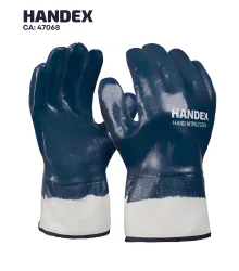LUVA HAND NITRILO LONA AZUL - CA 47068 - HANDEX