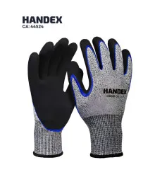 LUVA HAND OIL CUT CINZA E PRETO - HANDEX