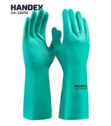LUVA HAND PRO NITRIL VERDE - HANDEX