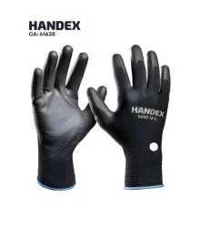 LUVA HAND TÁTIL PU PRETA SEM EMB. INDIV - HANDEX