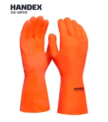 LUVA HAND LATÉX REFORÇADO ANTIDERRAPANTE C/FORRO - CA 48112 - HANDEX