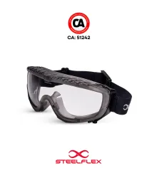 OCULOS AMPLA VISAO MARINO INCOLOR AR / UV / AE - STF-VS210130 -  STEELFLEX