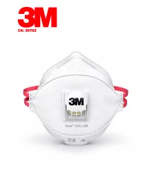 MÁSCARA DE PROTEÇÃO DESCARTÁVEL PFF3 AURA 9332+BR BRANCO - CA 42476 - 3M
