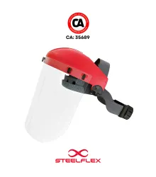 PROTETOR FACIAL COM CATRACA STF-F620108 - CA 35689 - STEELFLEX
