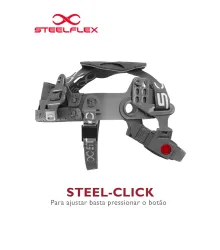 SUSPENSAO STEEL-CLICK PARA CASCO TURTLE C/ JUGULAR STF-CPTA66000 - STEELFLEX